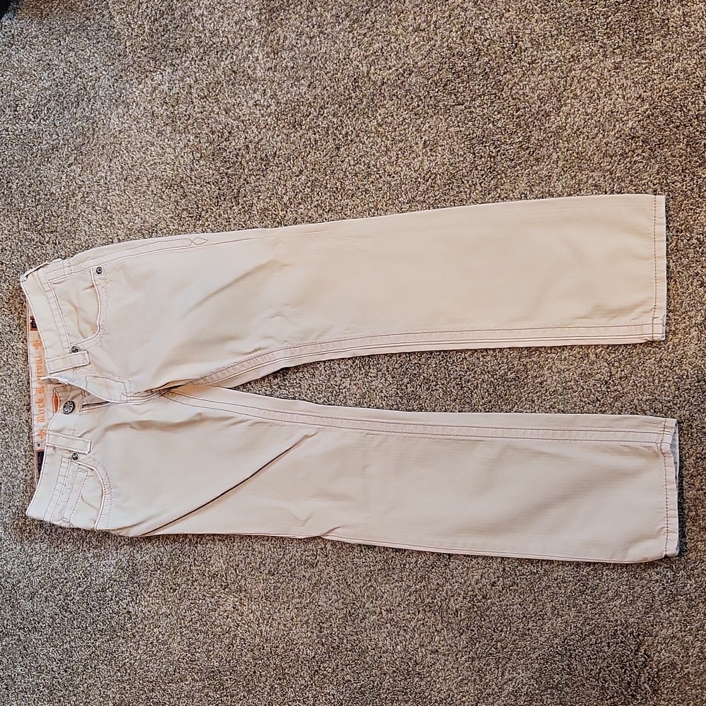 Men's khaki dress jeans rock revivals